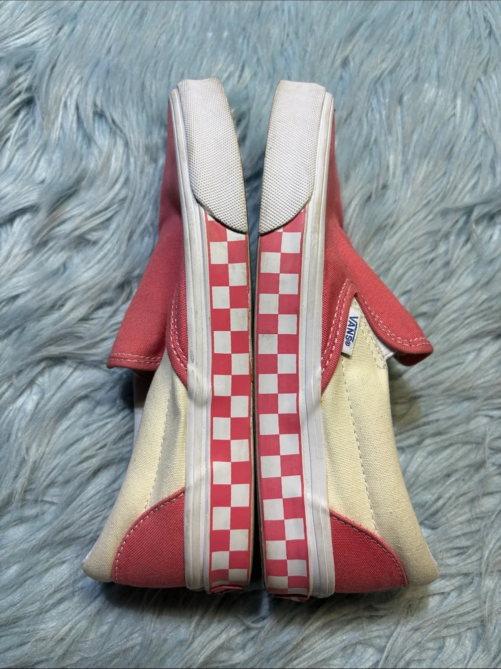 Vans Classic Slip-On Canvas Sneakers in Coral Pink sz 6.5
